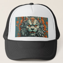 Gorra De Camionero León de la gripe de la sabiduría