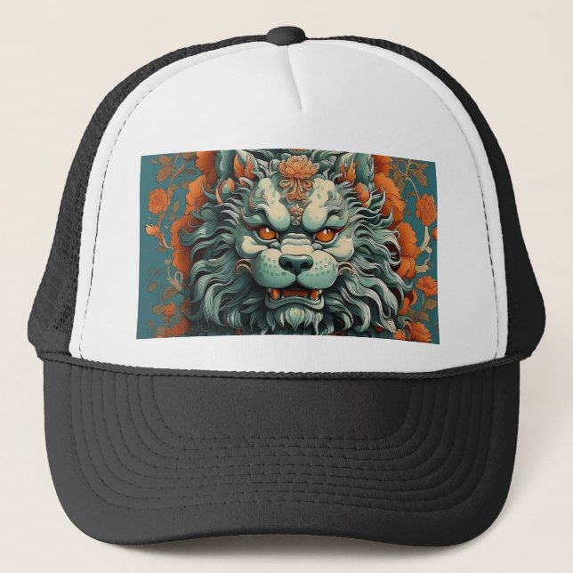 Gorra De Camionero León de la gripe de la sabiduría (Anverso)