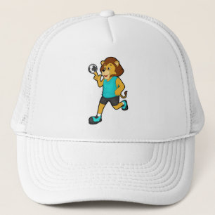 Gorra De Camionero León en jugador de balonmano con balonmano