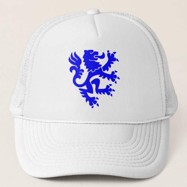 Gorra De Camionero León heráldico 01 - Azul (Anverso)