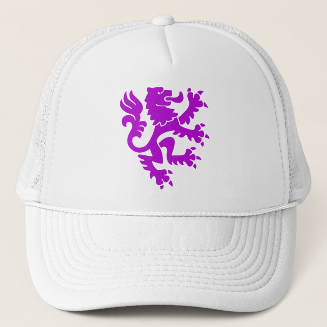 Gorra De Camionero León heráldico 01 - Púrpura (Anverso)
