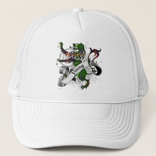 Gorra De Camionero León joven del tartán (Anverso)