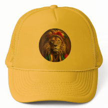 León Masculino Vestido Con Rastafario