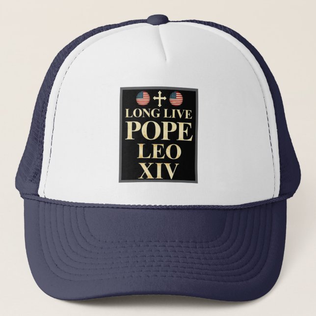 Gorra De Camionero León XIV - Una nueva era de fe y libertad (Anverso)