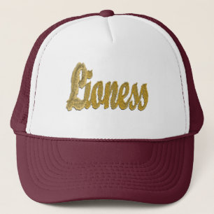Gorra De Camionero Leona - texto peludo