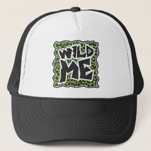 Gorra De Camionero Leopard Black and Green Print