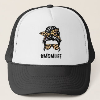 Gorra De Camionero Leopard Print Mom Life