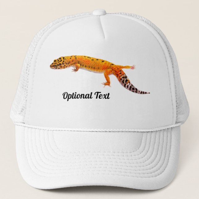 Gorra De Camionero Leopardo Gecko Lizard personalizado (Anverso)