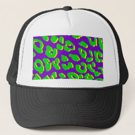Gorra De Camionero Leopardo Imprimir verde morado amarillo
