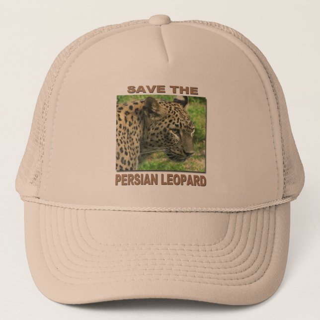 Gorra De Camionero Leopardo persa (Anverso)