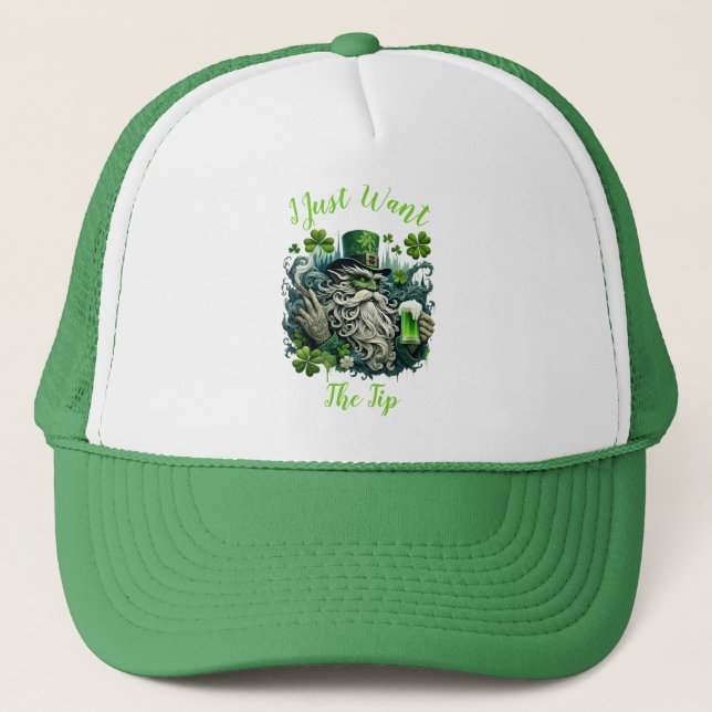 Gorra De Camionero Leprechaun caprichoso Salvando A Uno Frío (Anverso)
