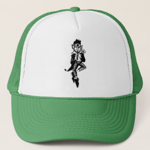 Gorra De Camionero Leprechaun con flauta