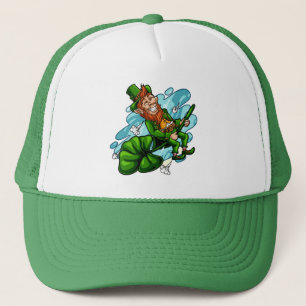 Gorra De Camionero Leprechaun en el Día de San Patricio