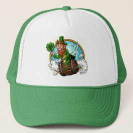 Gorra De Camionero Leprechaun en el Día de San Patricio