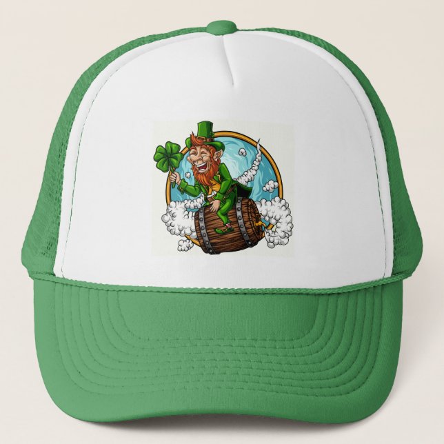 Gorra De Camionero Leprechaun en el Día de San Patricio (Anverso)