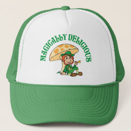 Gorra De Camionero Leprechaun mágico delicioso