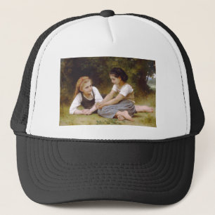 Gorra De Camionero Les Noisettes: Jóvenes Chicas recogiendo hazellana