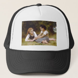 Gorra De Camionero Les Noisettes: Jóvenes Chicas recogiendo hazellana