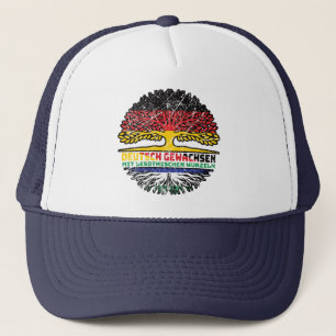Gorra De Camionero Lesotho Lesothisch Alemán Alemania Árbol Raíz