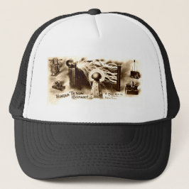 Gorra De Camionero Leterhead de Tesla Vintage