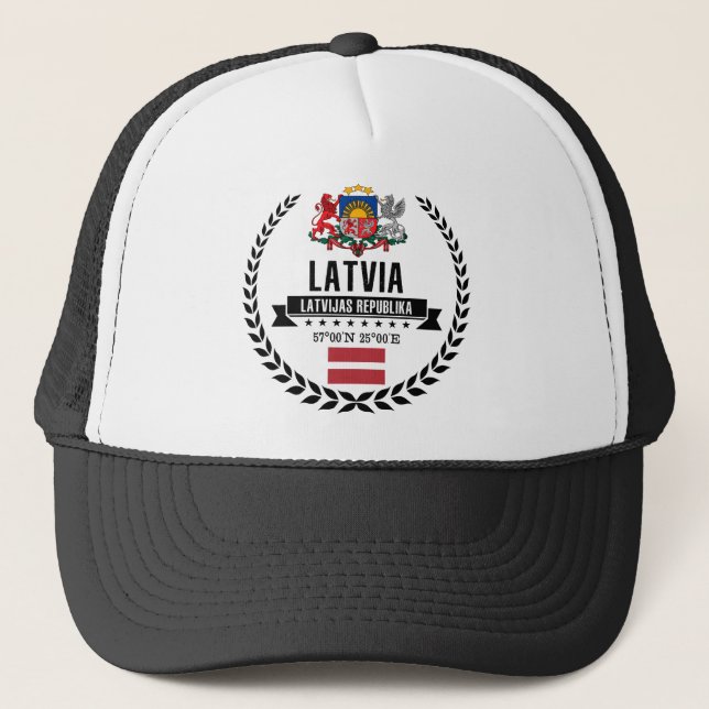 Gorra De Camionero Letonia (Anverso)