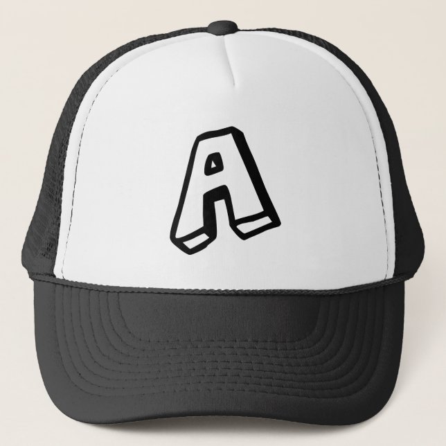 Gorra De Camionero Letra "A" (Anverso)