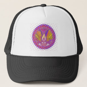 Gorra De Camionero Letra A, diseño de texto con logotipo colorido