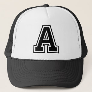 Gorra De Camionero Letra "A" inicial
