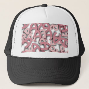 Gorra De Camionero Letra A Rosa