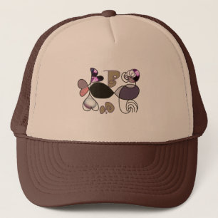 Gorra De Camionero Letra b color de letras y letras mezcladas dibujad