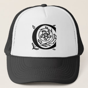 Gorra De Camionero Letra C Elegante