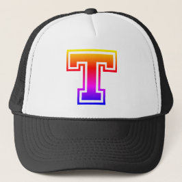 Gorra De Camionero Letra colorida "T"