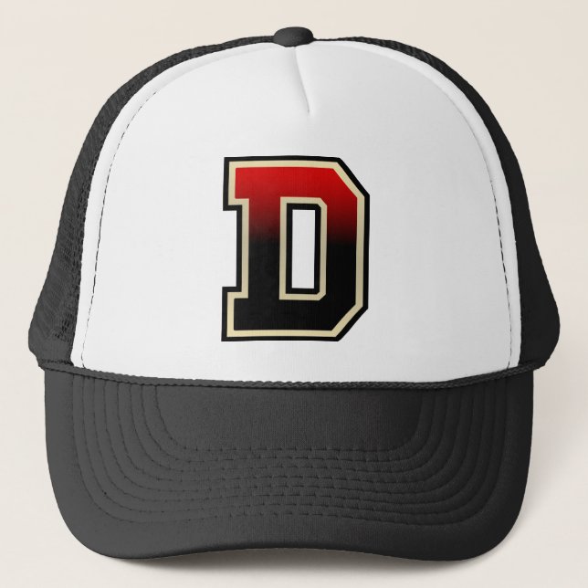 Gorra De Camionero Letra "D" inicial (Anverso)