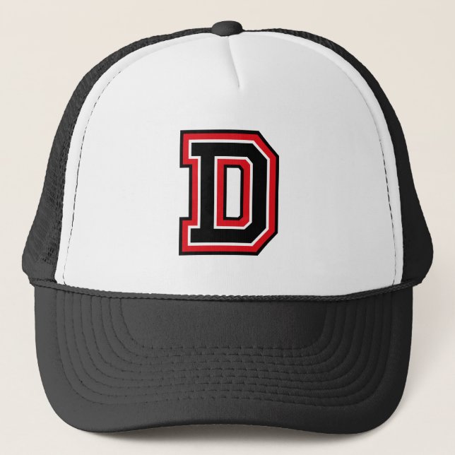 Gorra De Camionero Letra "D" monogramada (Anverso)