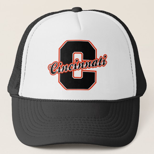 Gorra De Camionero Letra de Cincinnati (Anverso)