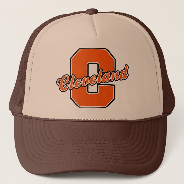 Gorra De Camionero Letra de Cleveland (Anverso)