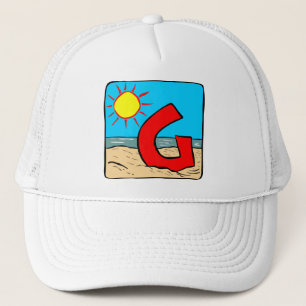 Gorra De Camionero Letra de ideas de boda de playa G
