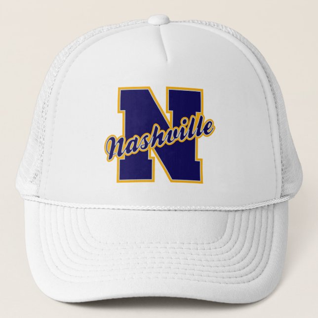 Gorra De Camionero Letra de Nashville (Anverso)