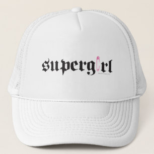 Gorra De Camionero Letra del Pin de seguridad de Supergirl