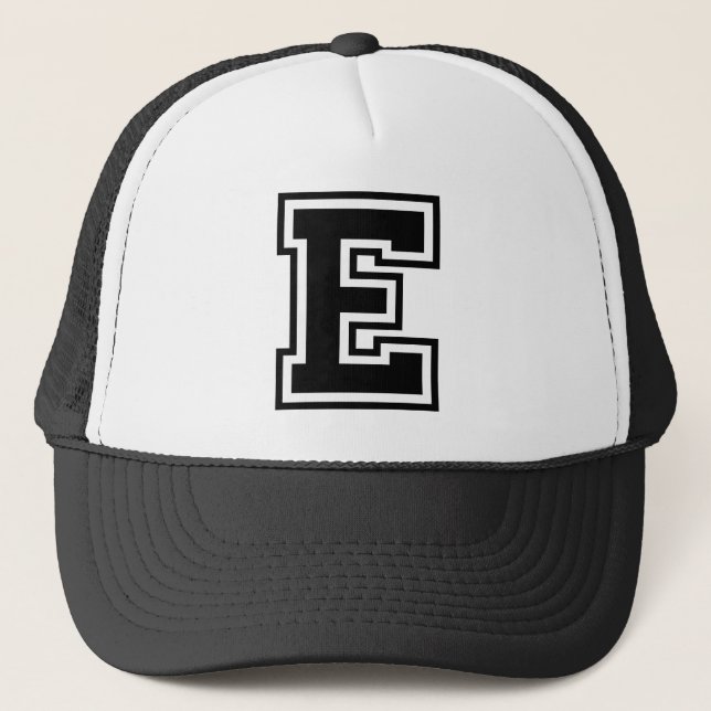 Gorra De Camionero Letra "E " (Anverso)