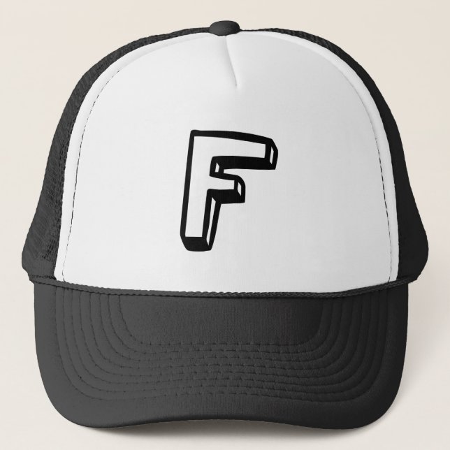 Gorra De Camionero Letra F (Anverso)