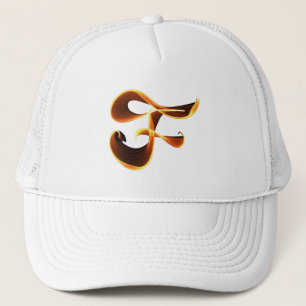 Gorra De Camionero Letra flame F