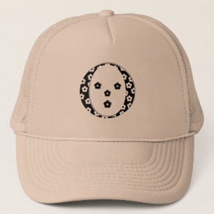 Gorra De Camionero Letra floral con patrón O Trucker Hat
