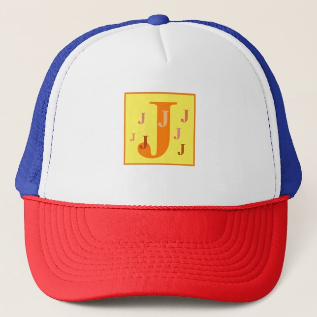 Gorra De Camionero Letra Guay "J" (personalizada)    (Anverso)
