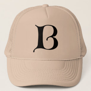 Gorra De Camionero Letra inglesa gótica monograma B