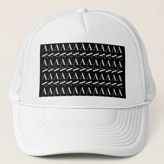 Gorra De Camionero Letra inicial A de monograma (Anverso)
