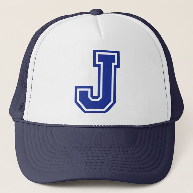 Gorra De Camionero Letra J (Anverso)