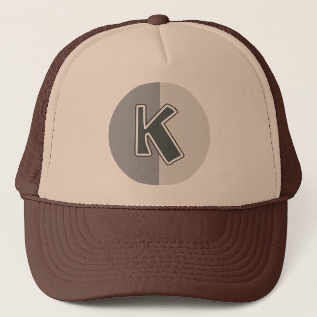 Gorra De Camionero Letra K (Anverso)