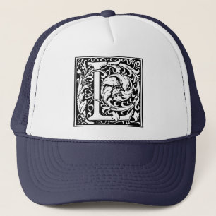 Gorra De Camionero Letra L Monograma medieval Art Nouveau