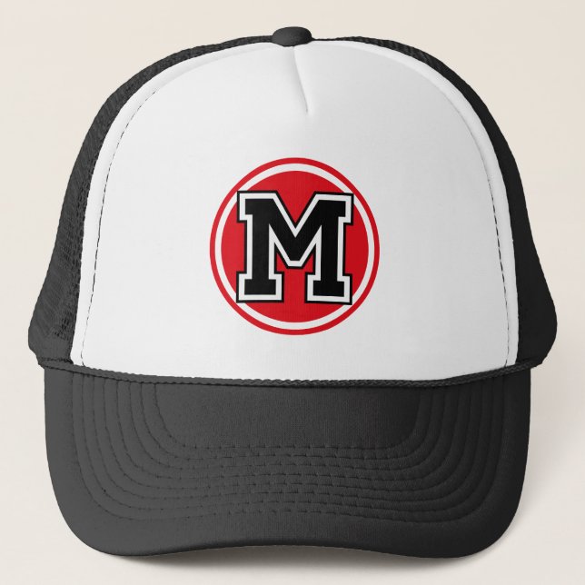 Gorra De Camionero Letra "M" (Anverso)